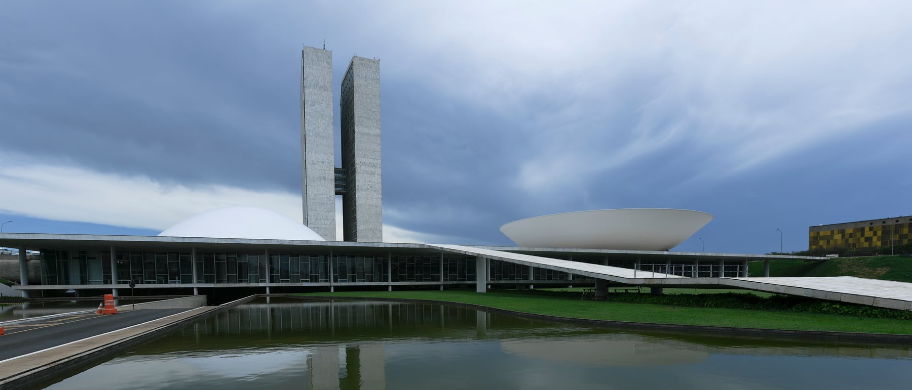 National Congress of Brazil — A dome, a bowl and twin towers — government as sculpture.