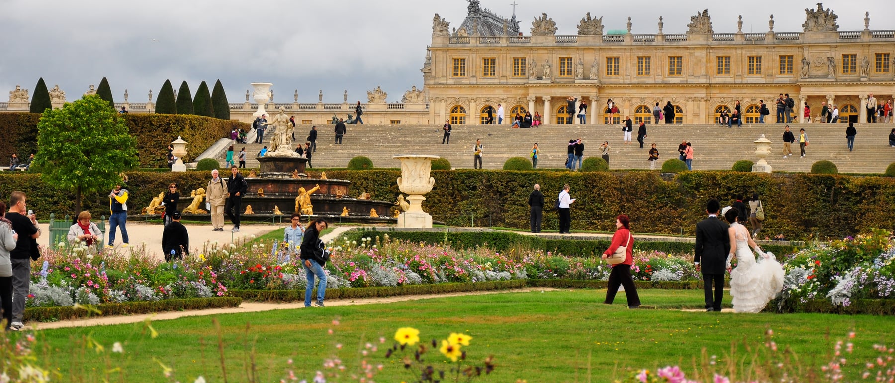 Palace of Versailles — Absolutism built — the Hall of Mirrors and its gardens.