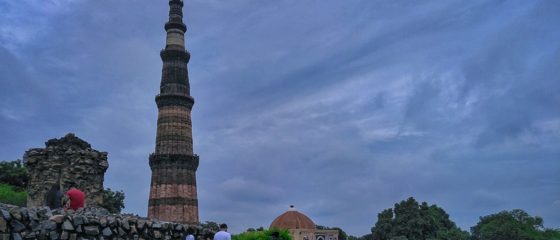 Qutb Minar & complex — India's tallest brick minaret — Indo-Islamic architecture begins.