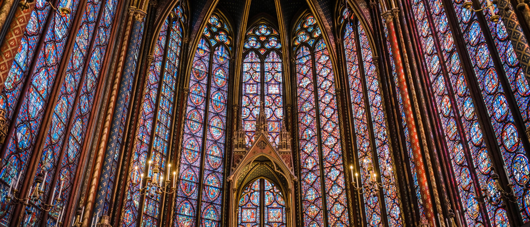Sainte-Chapelle — Walls of stained glass — a Gothic reliquary of light.