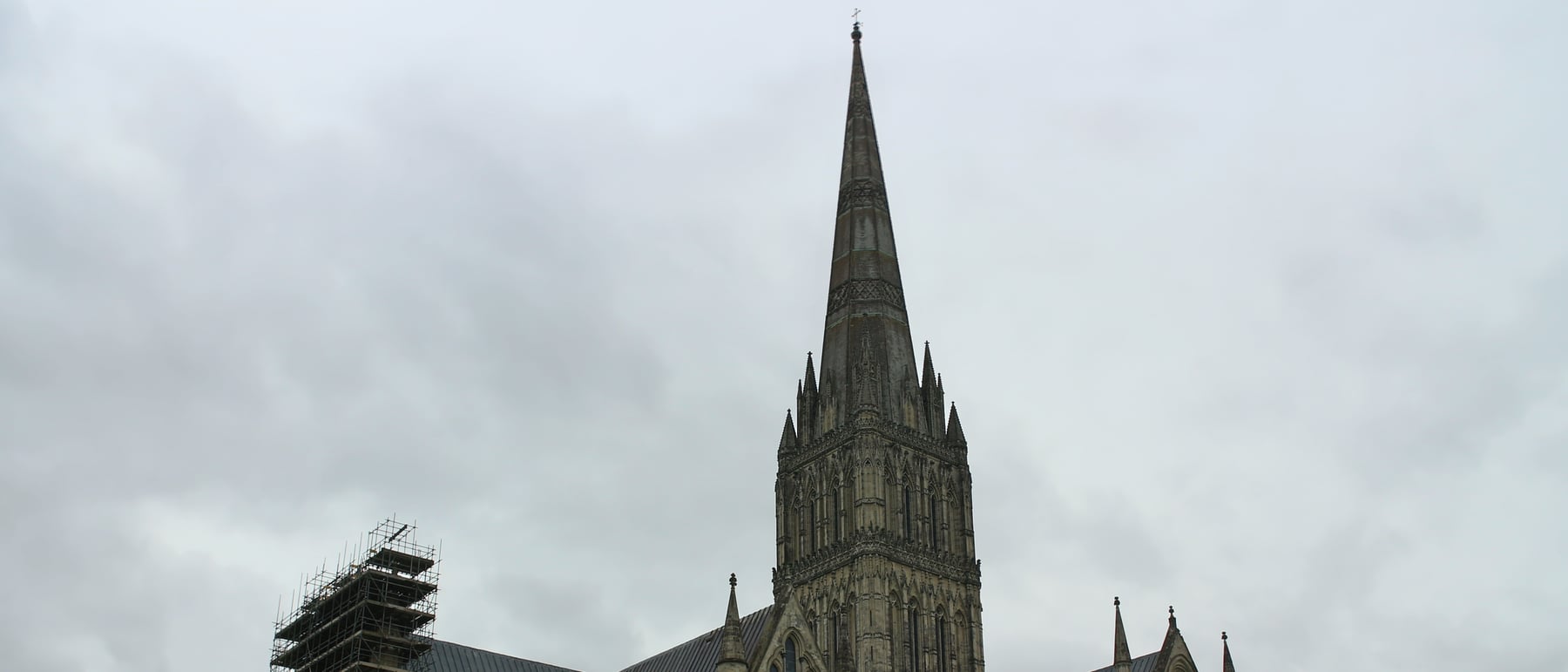 Salisbury Cathedral — Unity of style and the tallest spire in Britain.