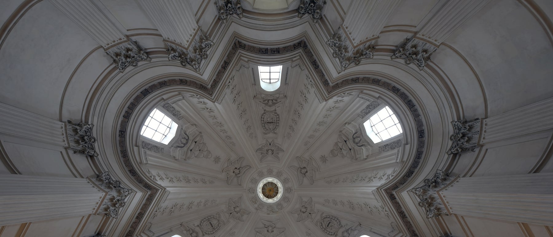Sant'Ivo alla Sapienza — A spiralling lantern over a star-shaped plan.