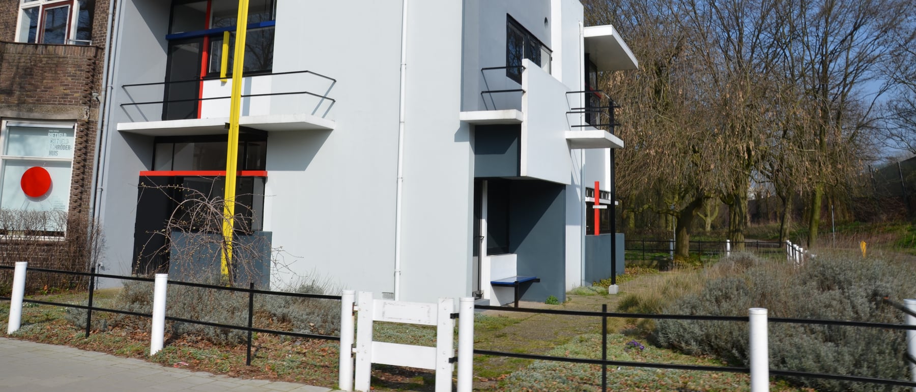 Schröder House — De Stijl built — planes and primary colours in space.