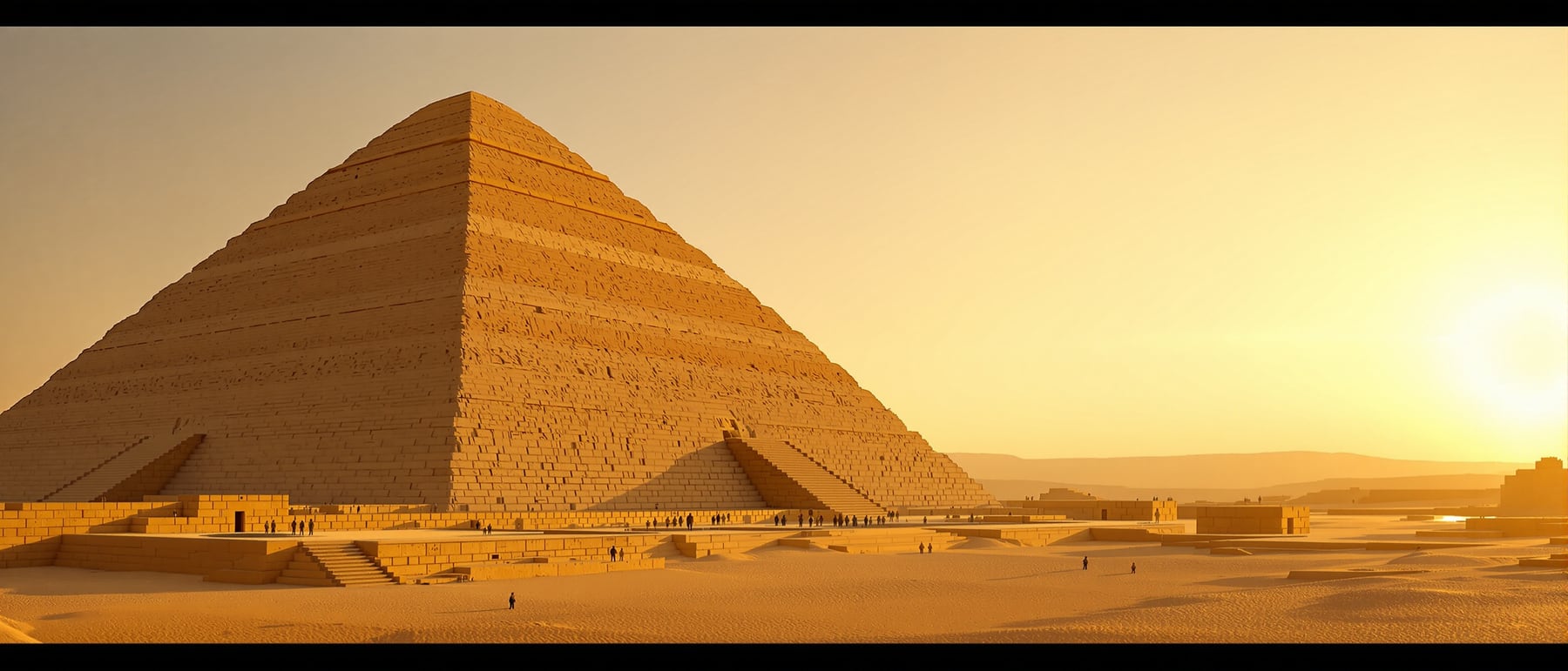 Step Pyramid of Djoser — History's first named architect; first monumental cut-stone building.