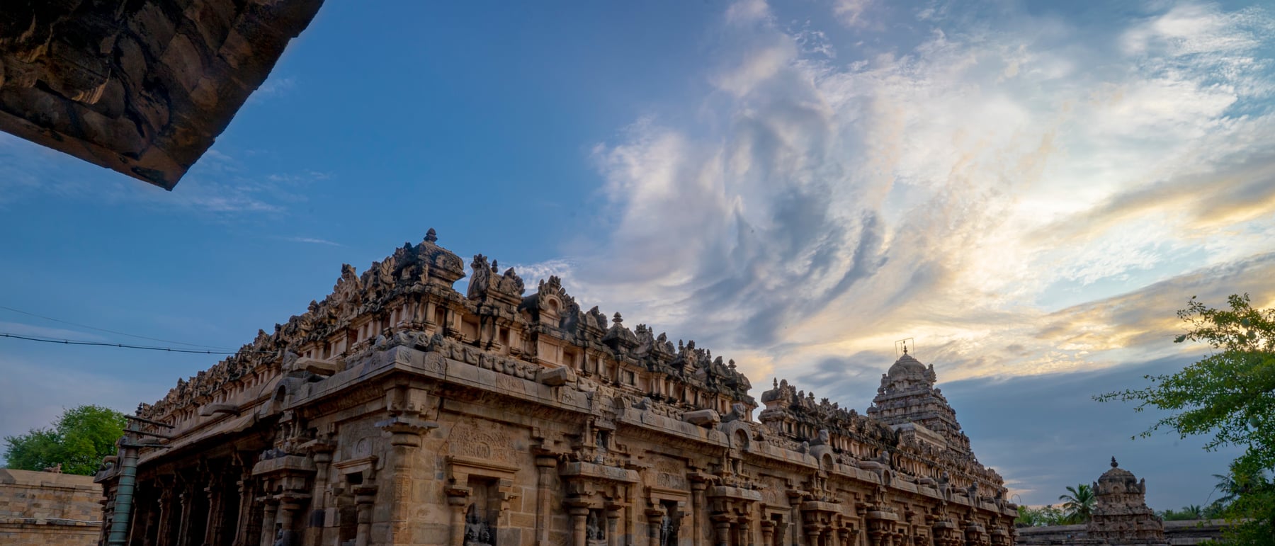 Thanjavur / Airavatesvara Temple — A refined Chola temple with a stone chariot mandapa.