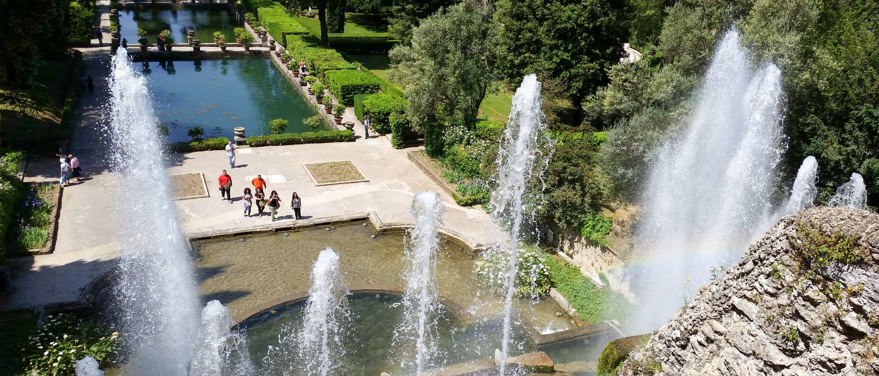 Villa d'Este Gardens — Renaissance water-gardens of hundreds of fountains.