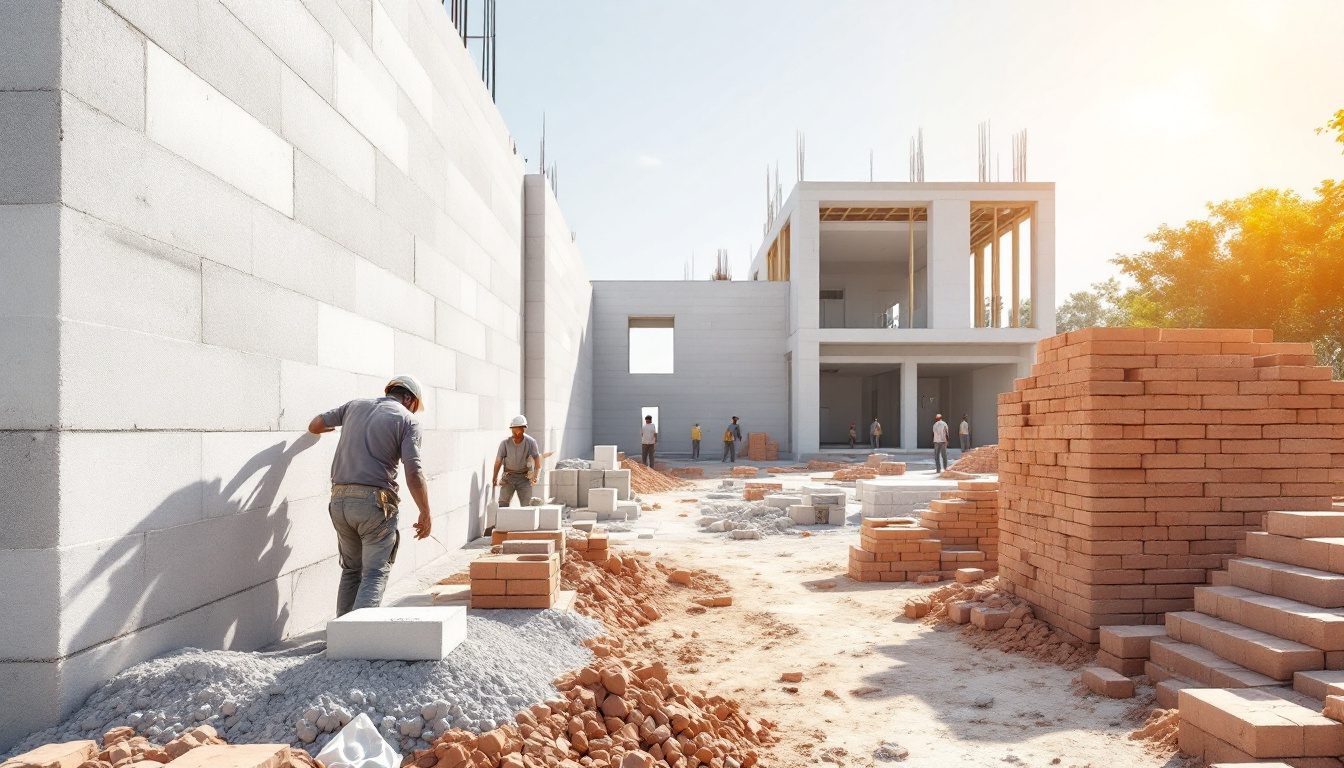 AAC Blocks vs Red Bricks
