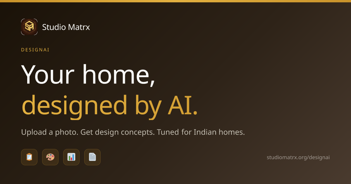 DesignAI — AI-Powered Interior Design | Studio Matrx