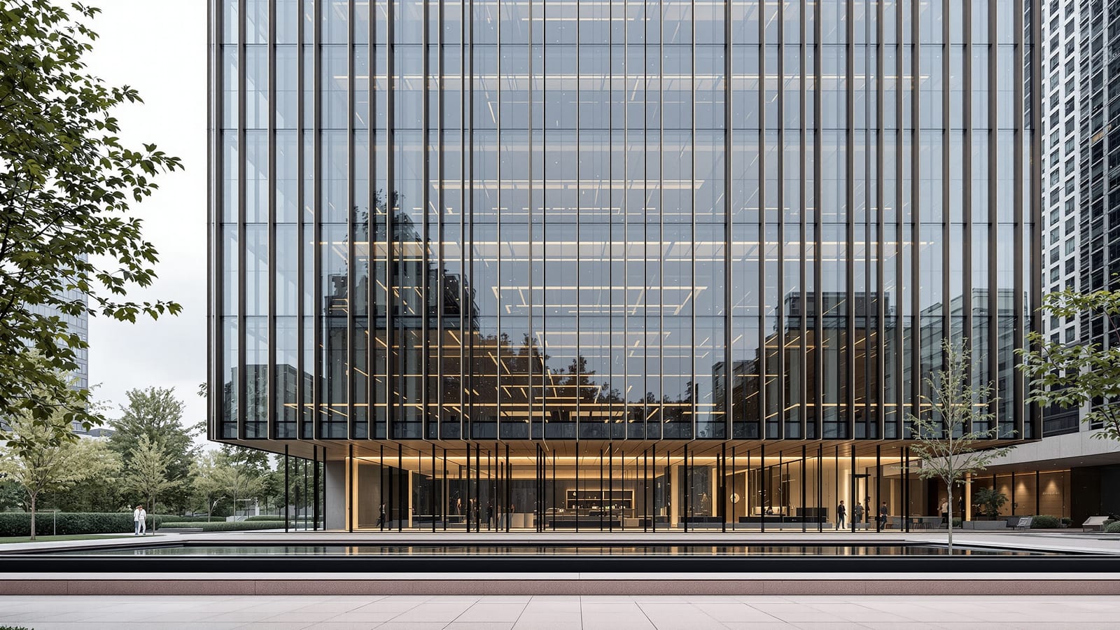 Mies van der Rohe's Façade Signature: The Glass Curtain Wall, the Bronze I-Beam and the Honest Paradox