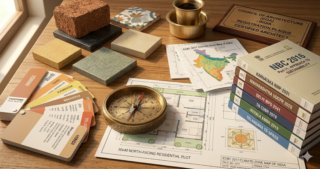 AI architecture India context NBC 2016 DCR Vastu DPDP regional ecosystems