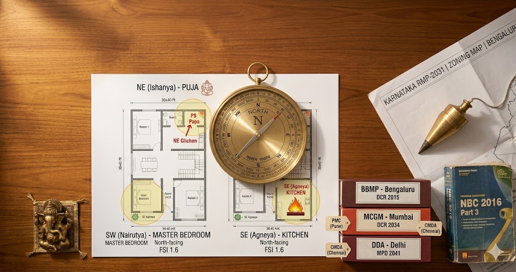 AI floor plan generator India context Vastu NBC DCR DPDP 2026 regional