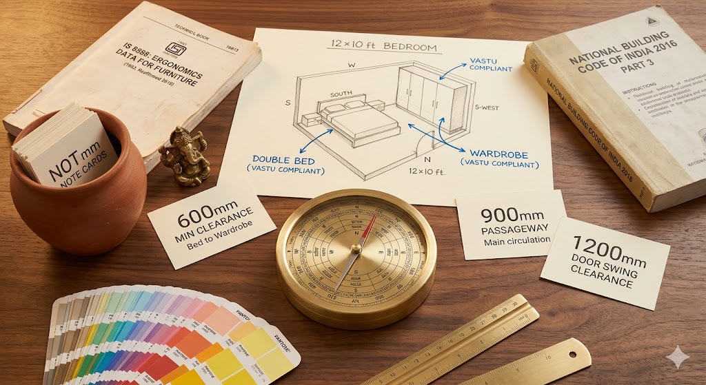 AI room planner India context Vastu DPDP NBC regional climate furniture sizes