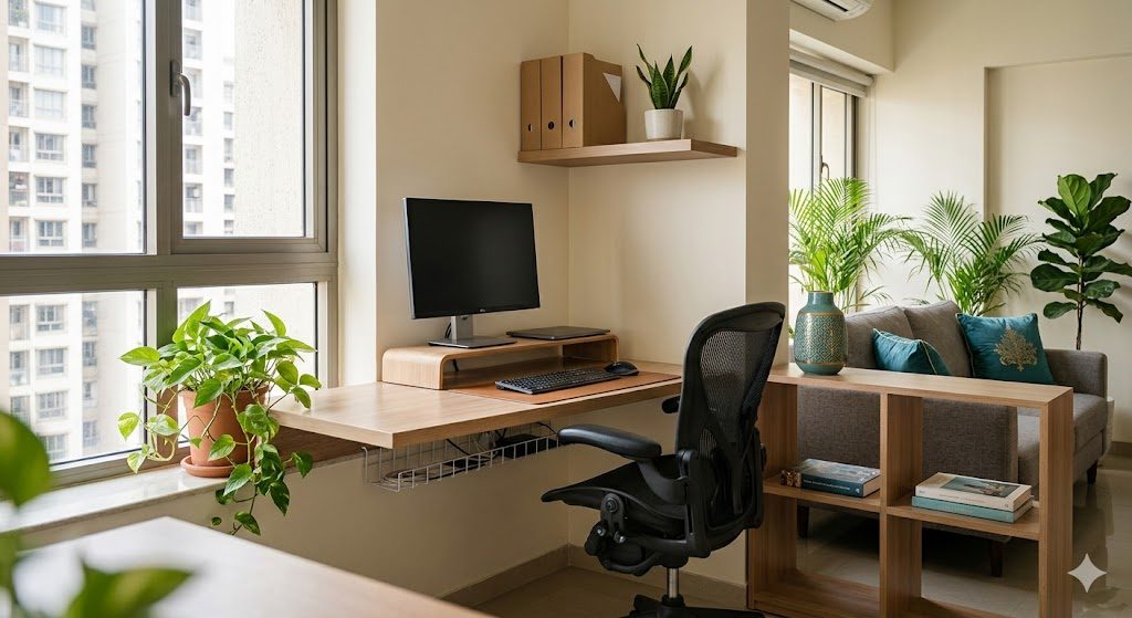 Apartment-Friendly Home Office Design