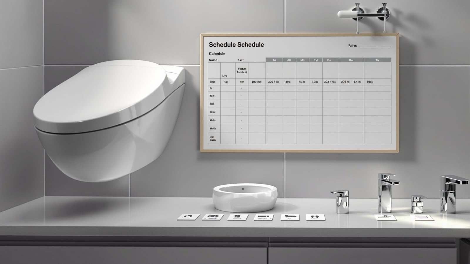 Bathroom Fixture Schedule (India): A Tagged Sanitaryware & CP Fitting Schedule for Procurement