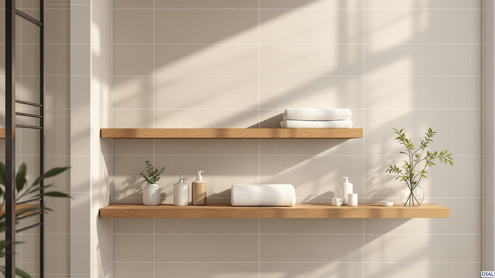Bathroom Open Shelves India: Floating, Ladder, Niche & Corner Shelving That Survives Damp