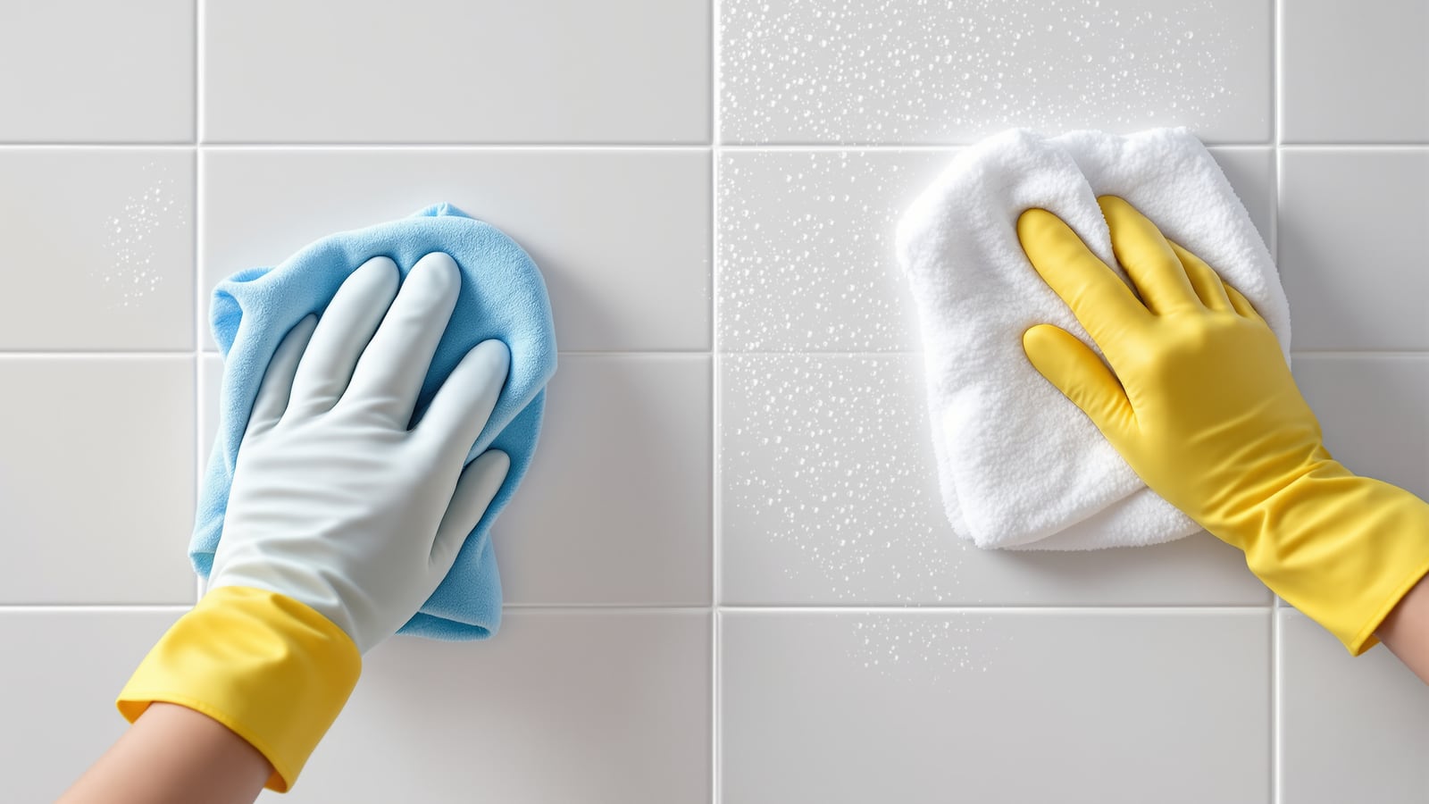How to Clean Bathroom Tiles (India): Shine, Hard-Water Film & Soap Scum