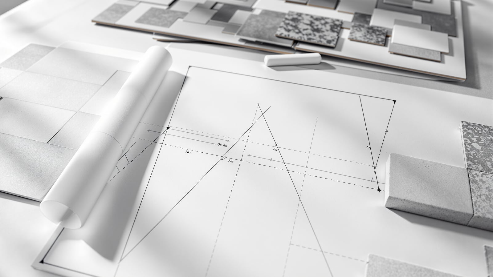 Bathroom Tile Layout Template (India): Setting-Out, Centre Lines & Cut Plan