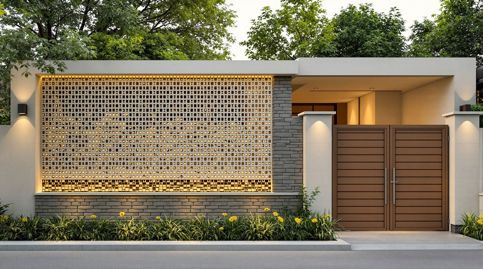 Boundary Wall Design Ideas