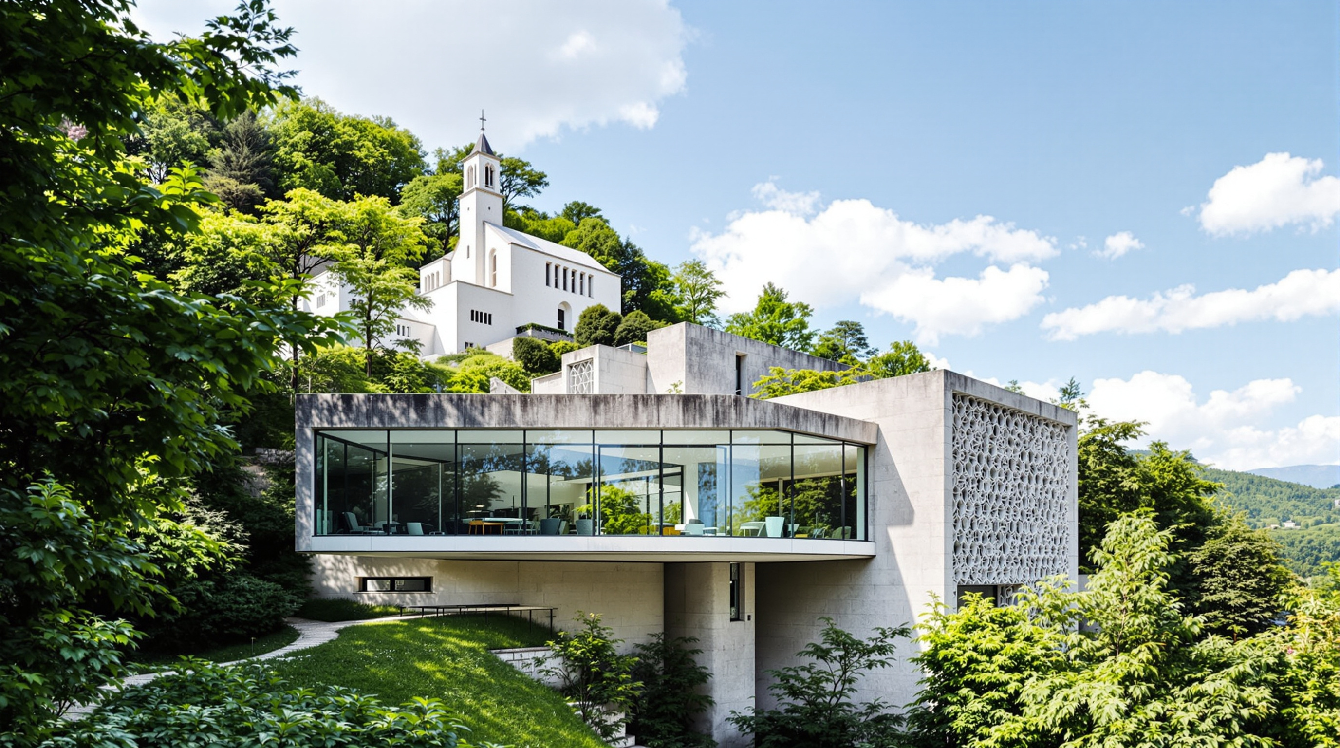 Ronchamp's Quiet Answer: How Renzo Piano Built Beside Le Corbusier Without Being Seen