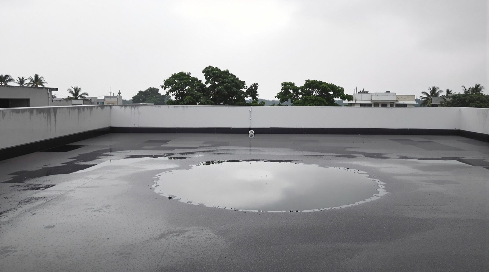 Ponding Water on a Flat Roof: Why It Happens and Why It Matters
