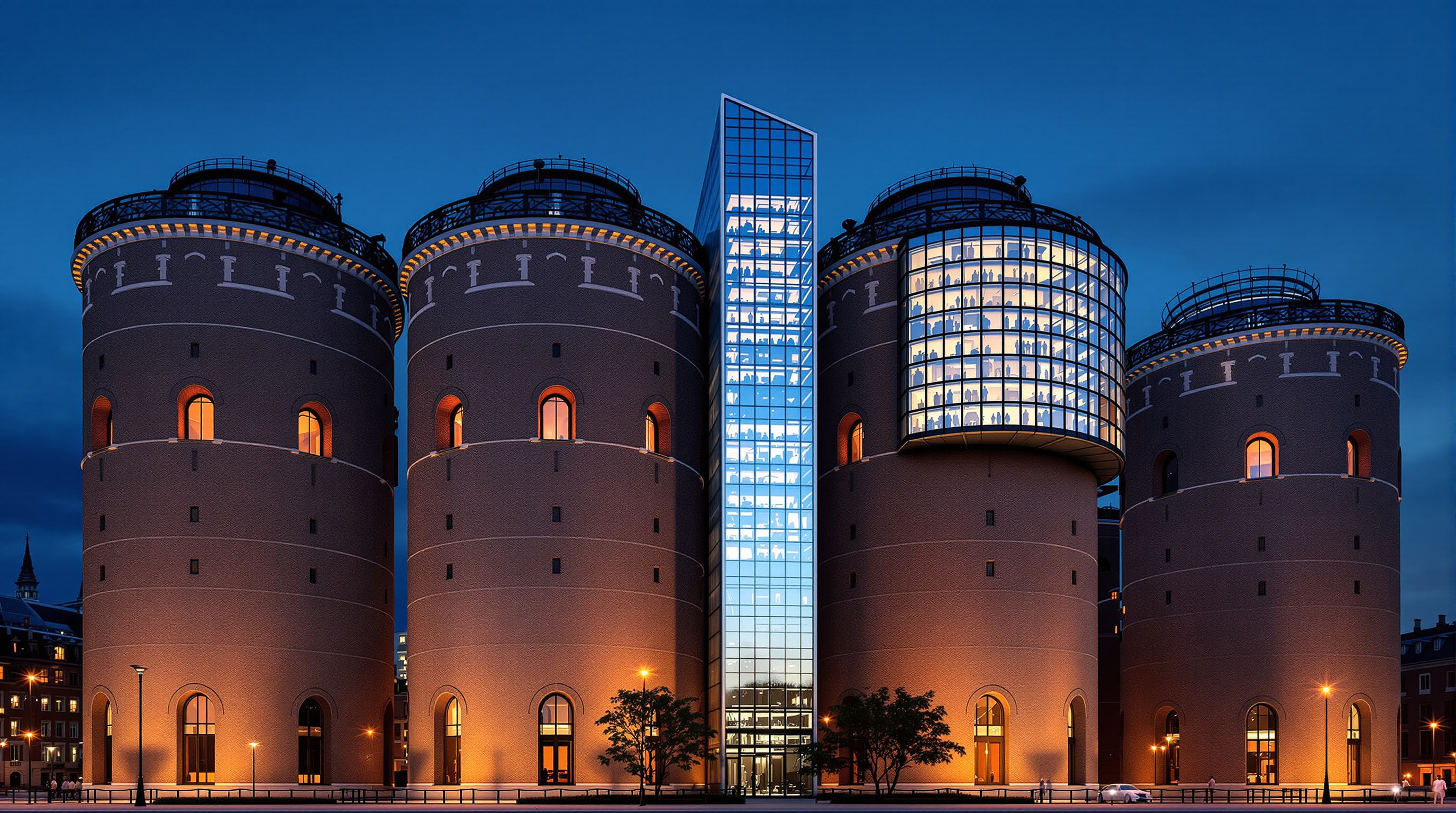 Gasometer City: How Four Architects Built a Town Inside Four Gas Tanks