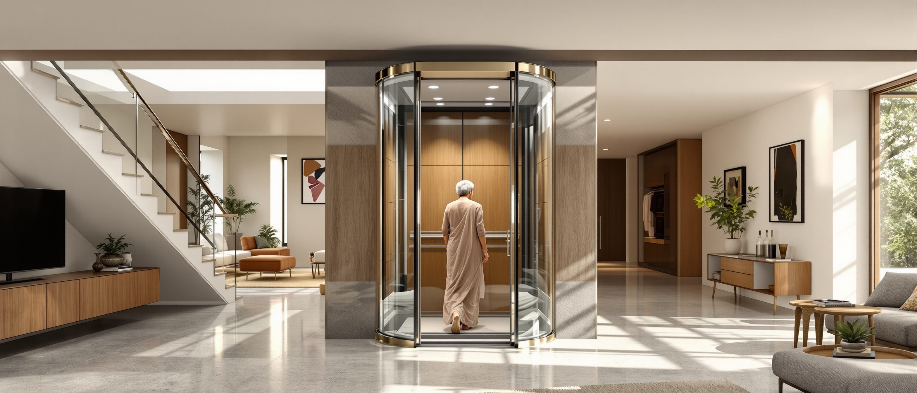 Glass Elevator Design for Indian Homes: Panoramic, Tinted and Frosted