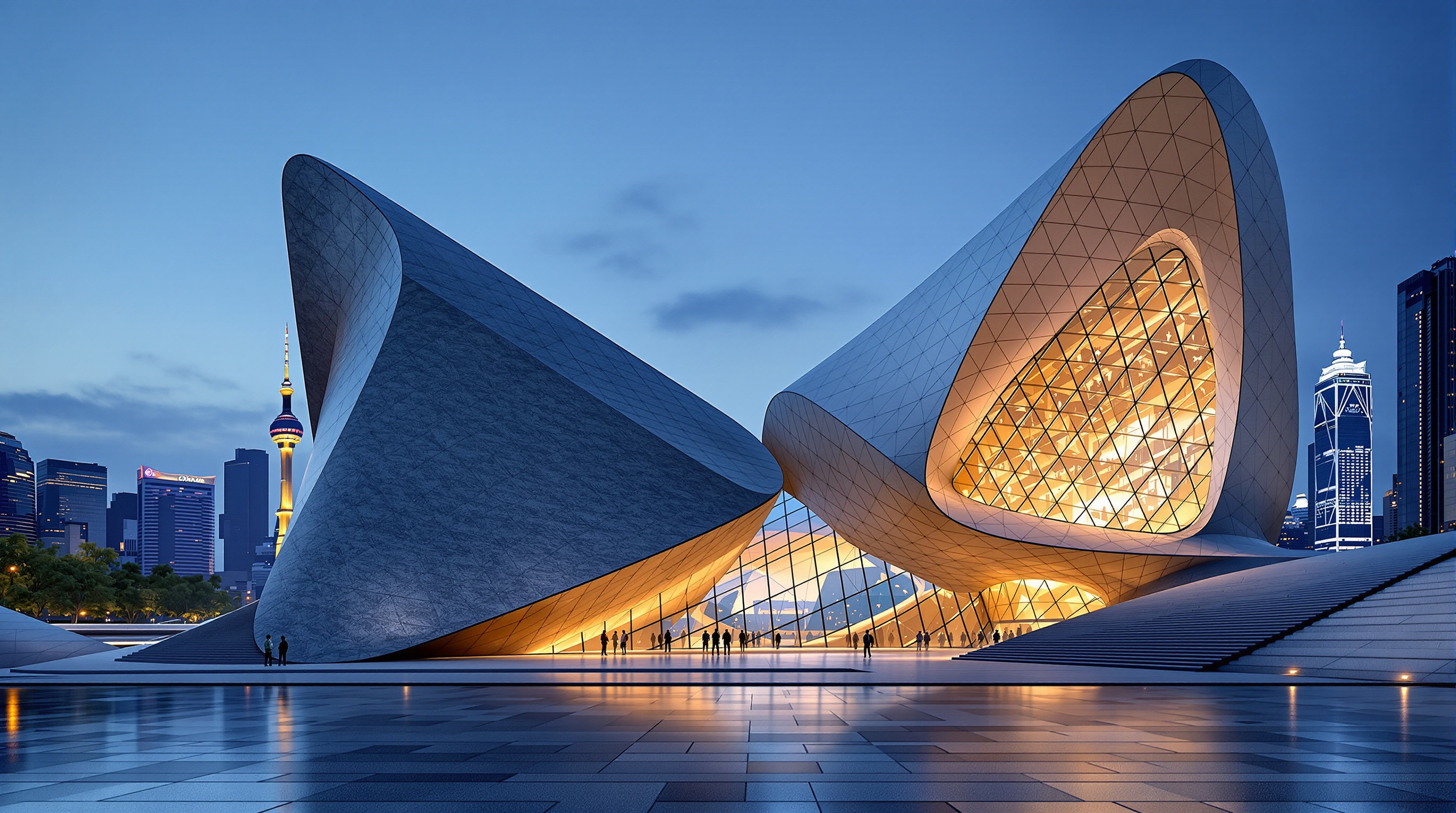 Guangzhou Opera House: Zaha Hadid's Twin Boulders and the Gap Between the Smooth Dream and the Faceted Reality