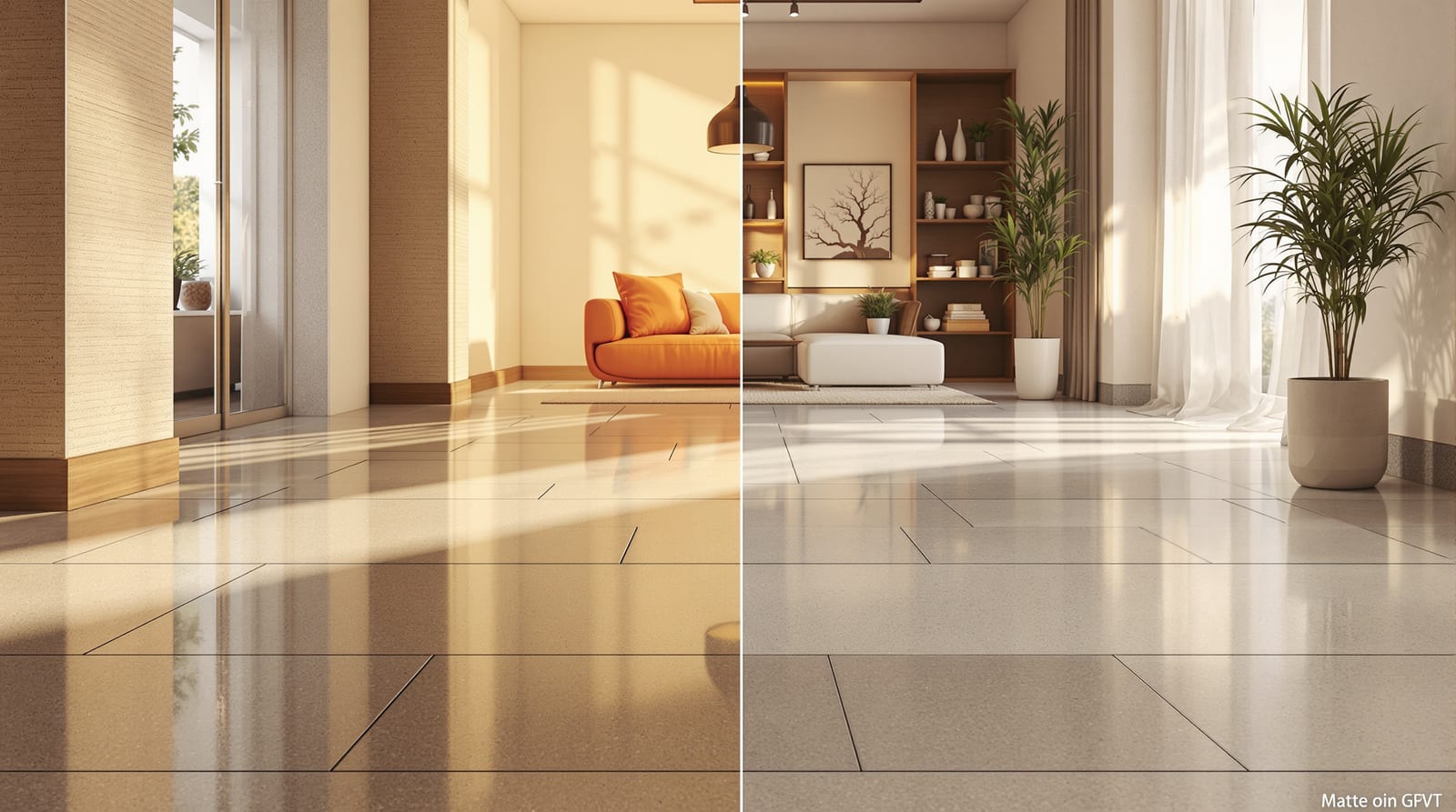 GVT vs PGVT in India: Matte vs Glossy Vitrified Tiles, Slip, Cost & Where Each Wins (2026)