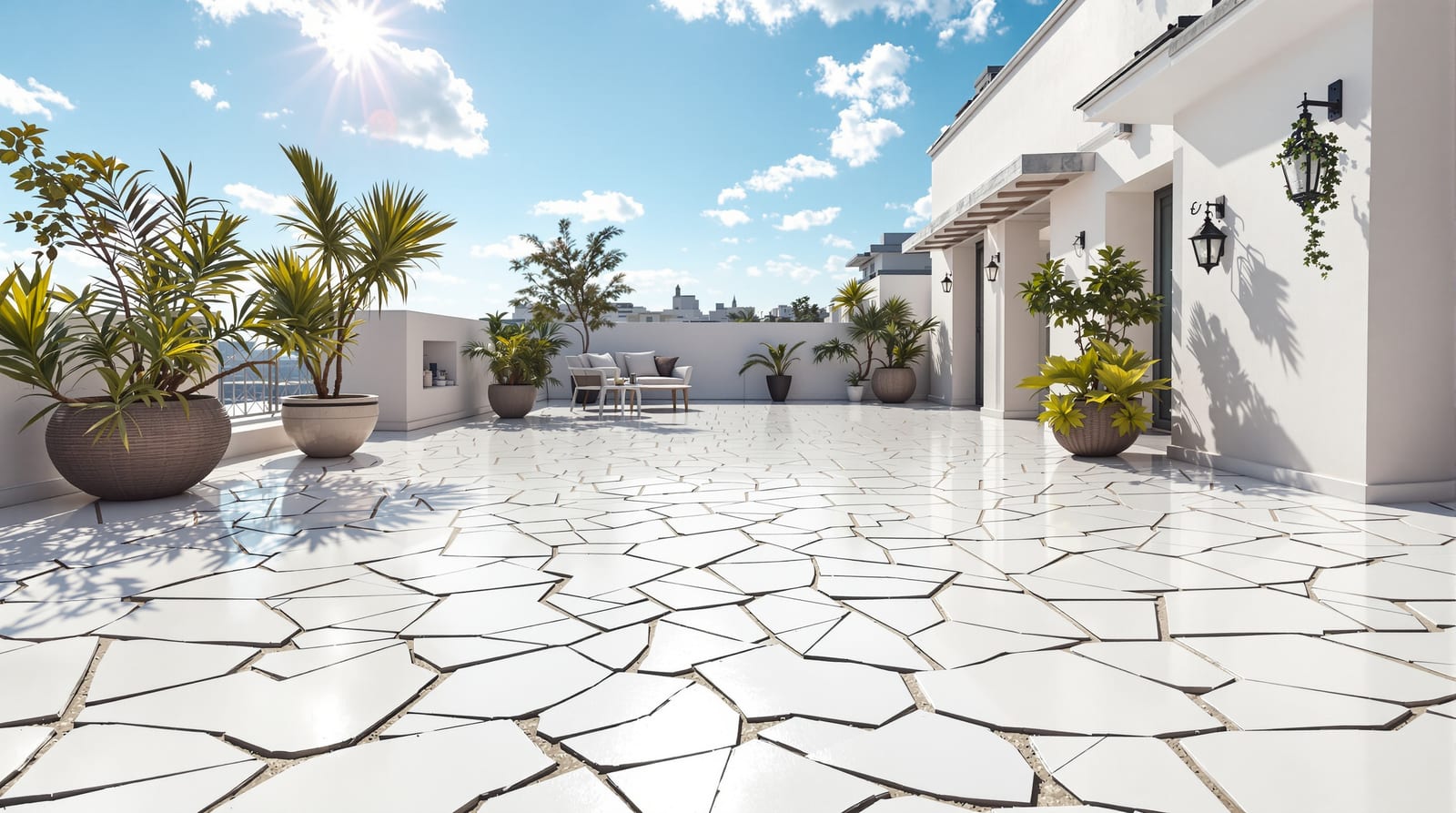 Heat-Reflective Terrace Flooring in India: Cool-Roof Floors That Keep Rooms Below Cooler