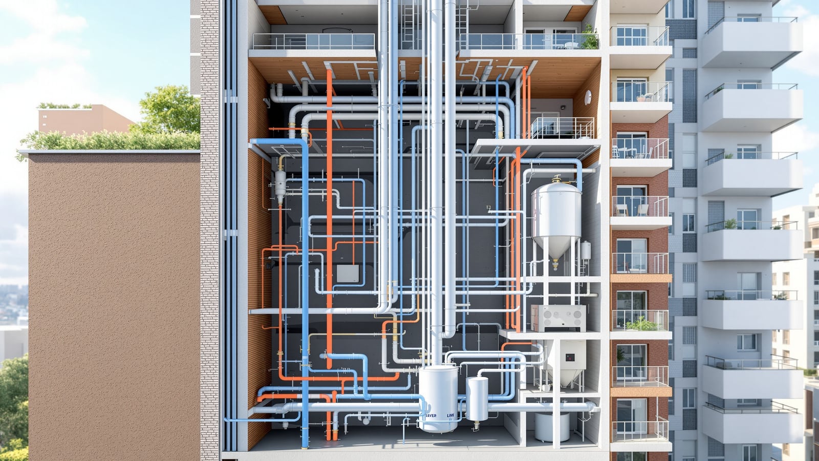High-Rise Plumbing Systems (India): Pressure Zoning, Boosters & Tall Stacks
