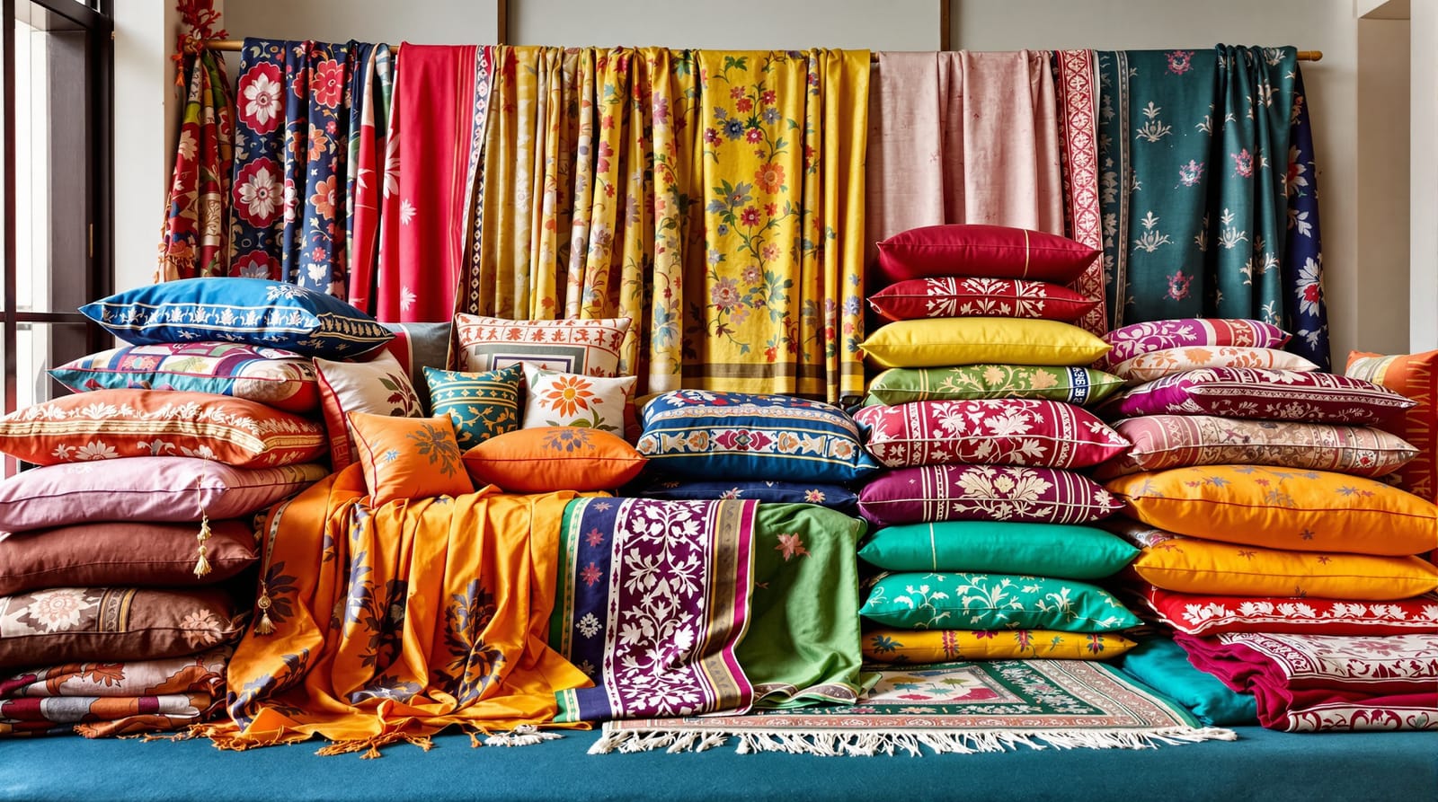 Indian Textiles for the Home — Ikat, Kalamkari, Banarasi & More