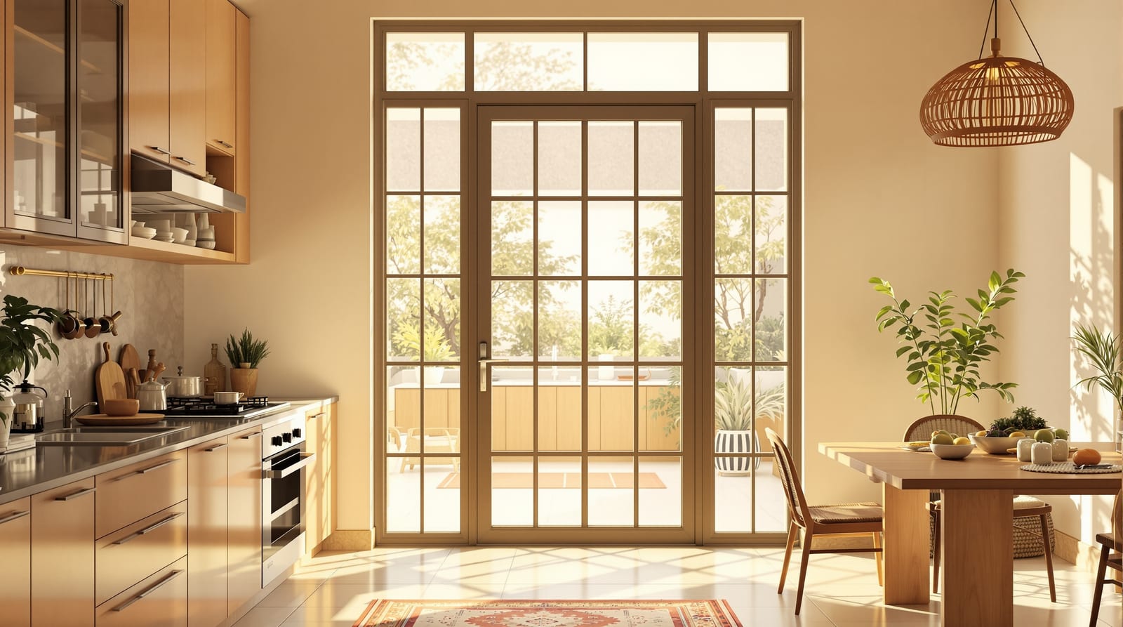 Kitchen Door Design for Indian Homes (2026): Options, Materials & Layout