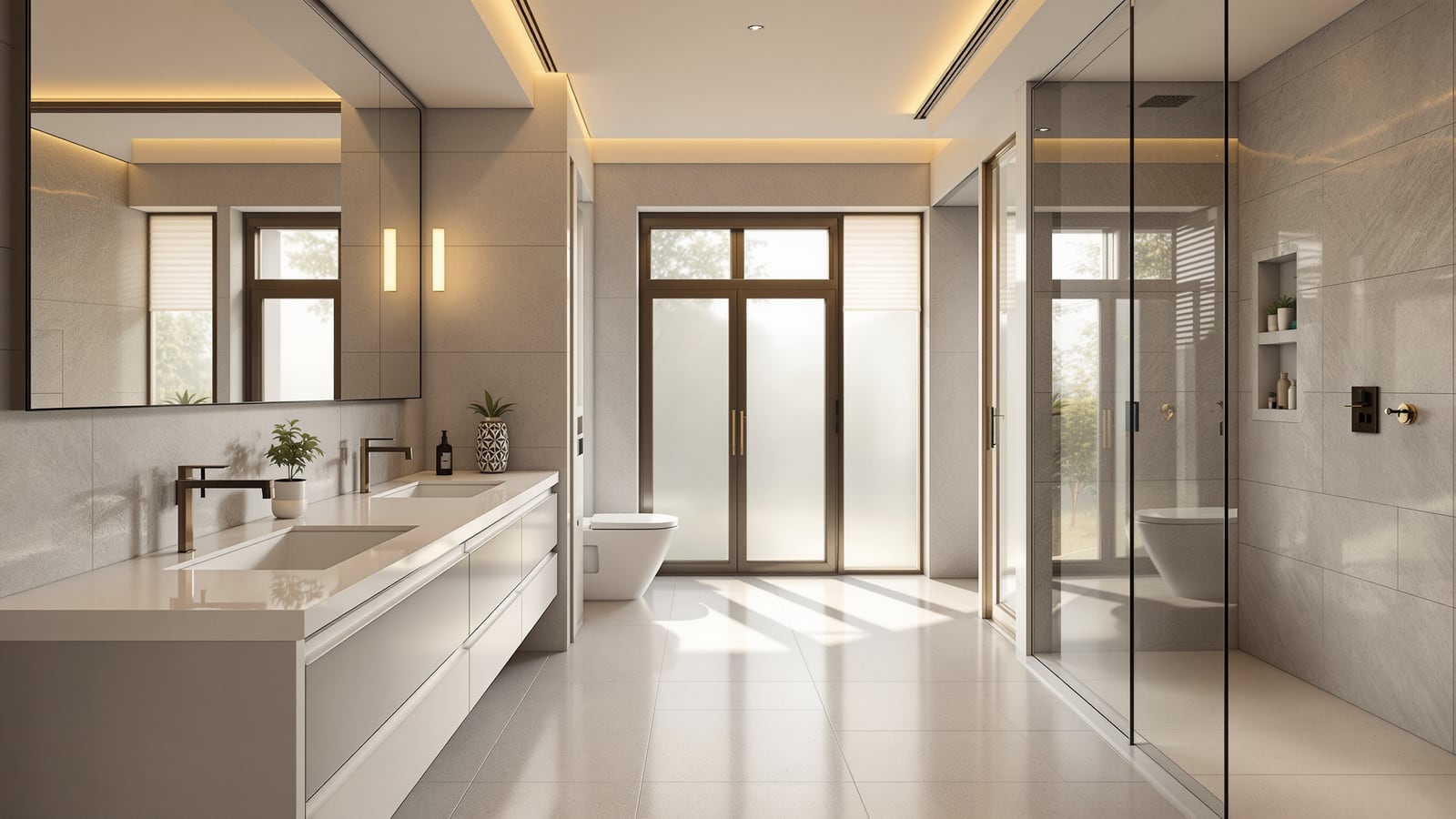 Master Bathroom Design India: Ensuite Layout, Sizes & Storage