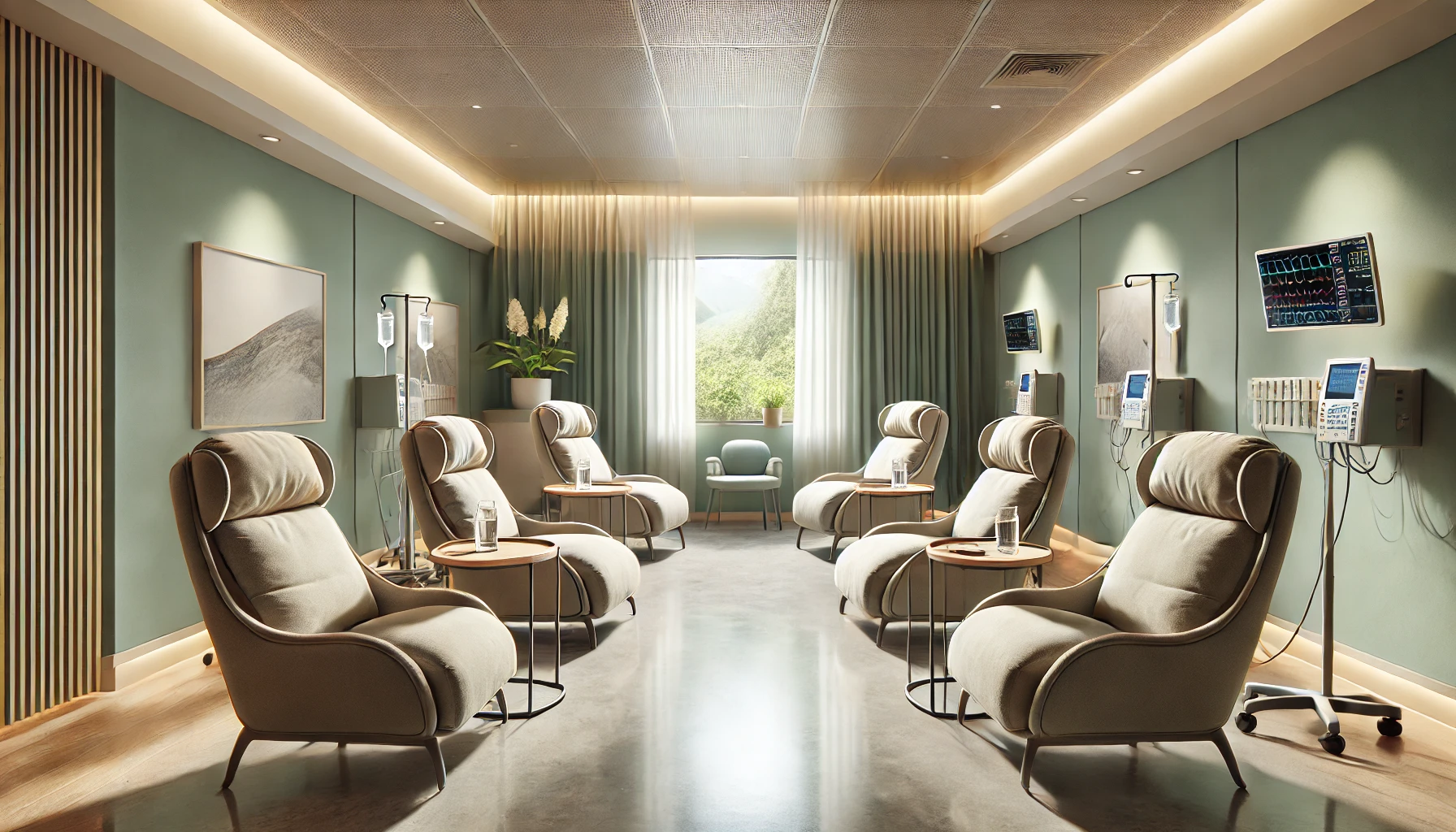 ECT procedure room — OT-Grade-B environment with anaesthesia and ECT delivery setup