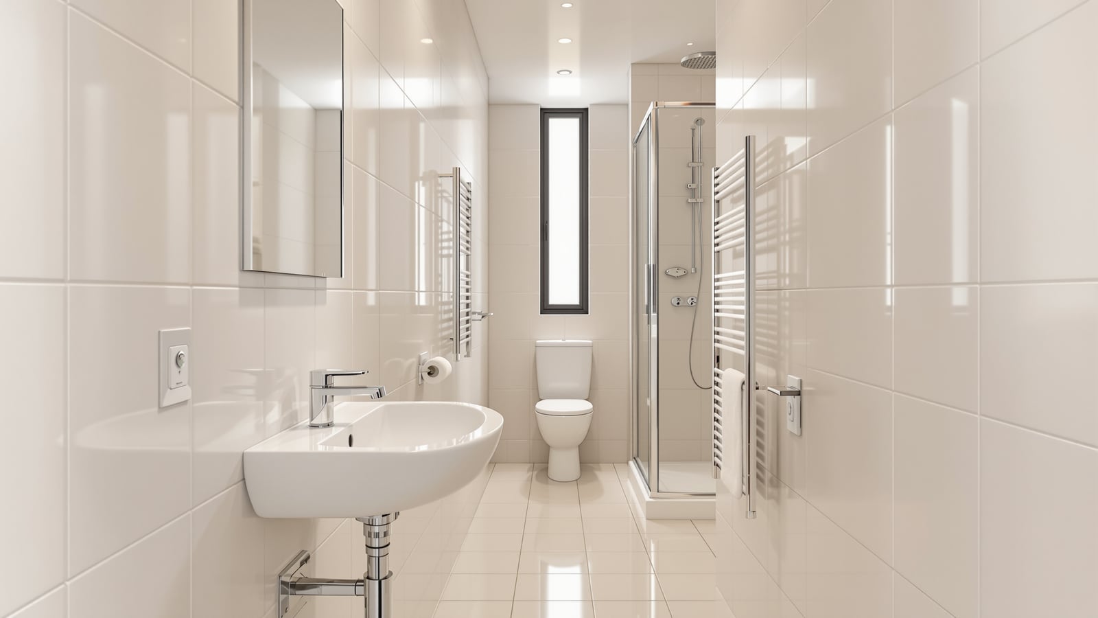 Narrow Bathroom Layout India: Galley Plan, Fixture Order, Sightlines & Light