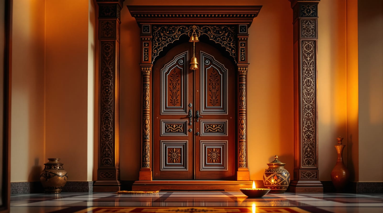 Pooja Room Door Designs in India: Materials, Vastu, Bells & 2026 Cost