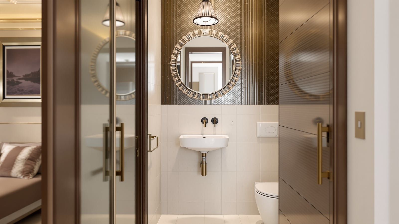 Powder Room Design India: Compact Half-Bath Size, Layout & Ideas