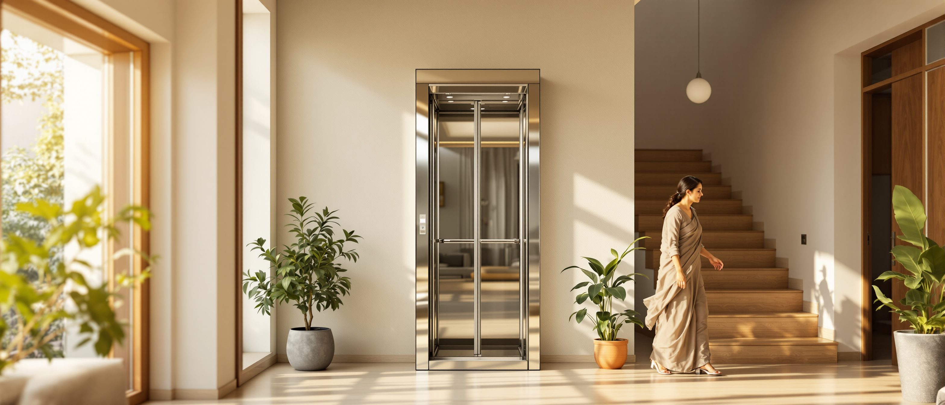 Screw-Driven Home Elevators (India): The Self-Supporting, Low-Pit Lift Explained