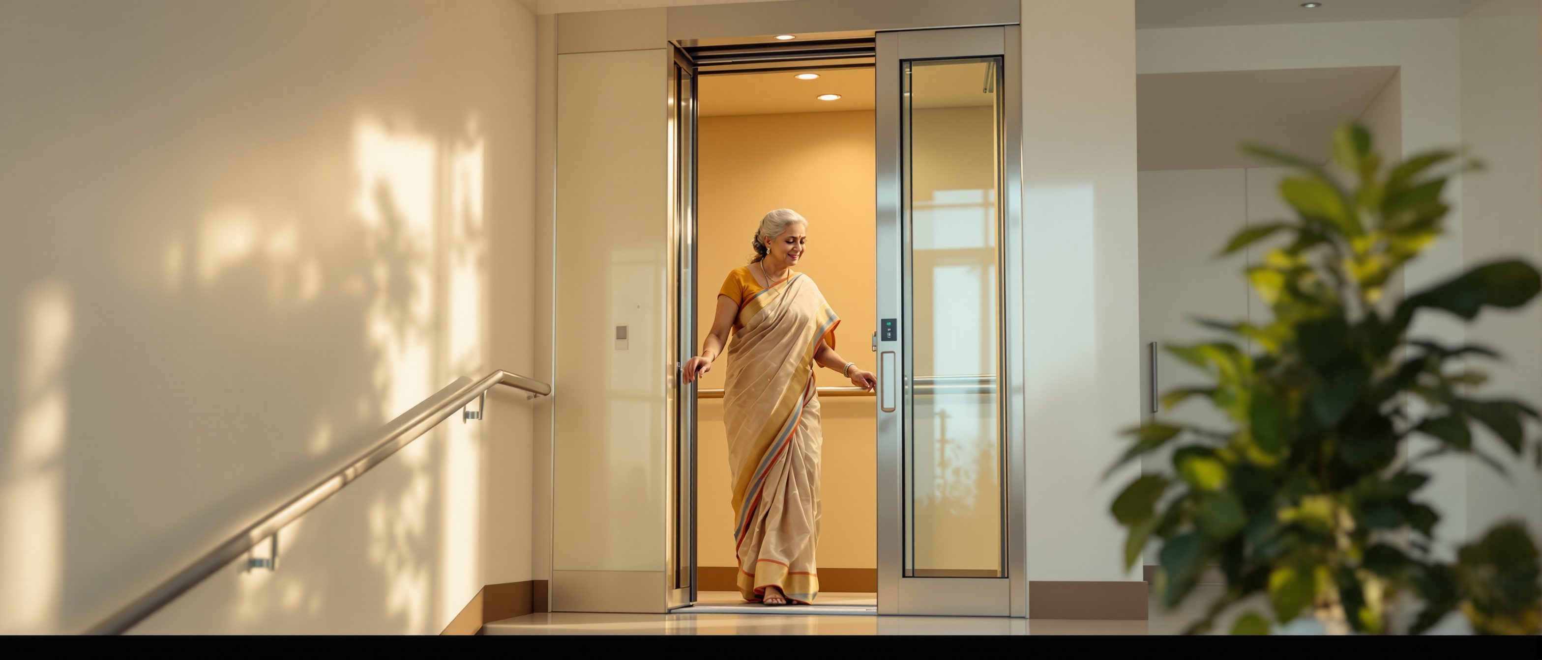 Senior Citizen Safety Features in Home Elevators (India)