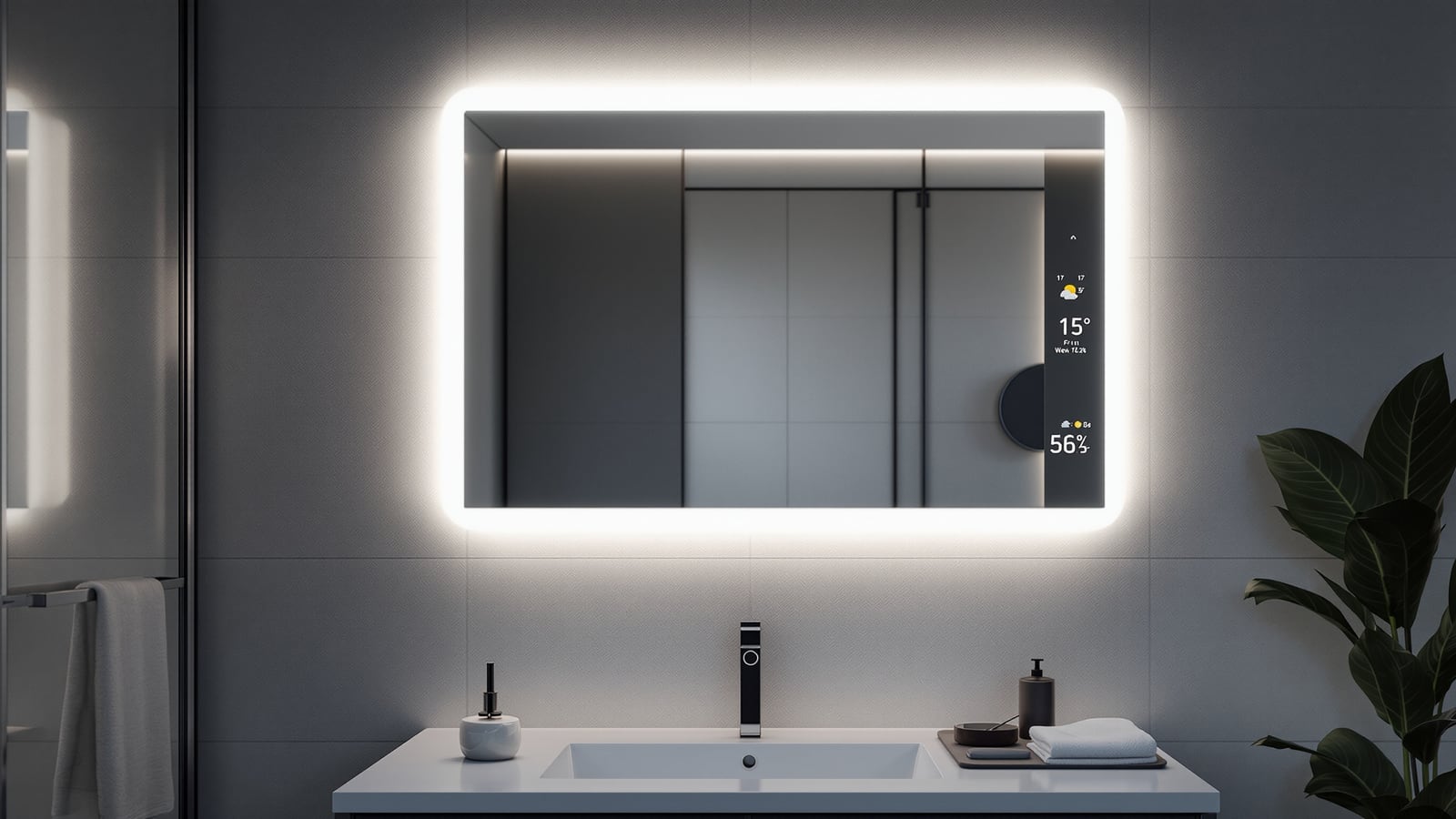 Smart Bathroom Mirror India: Touch Display, Voice, Defogger, Cost & Is It Worth It