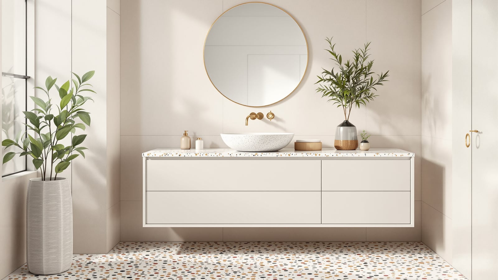 Terrazzo Bathroom India: Chip-in-Cement Floors, Walls & Basins (2026)