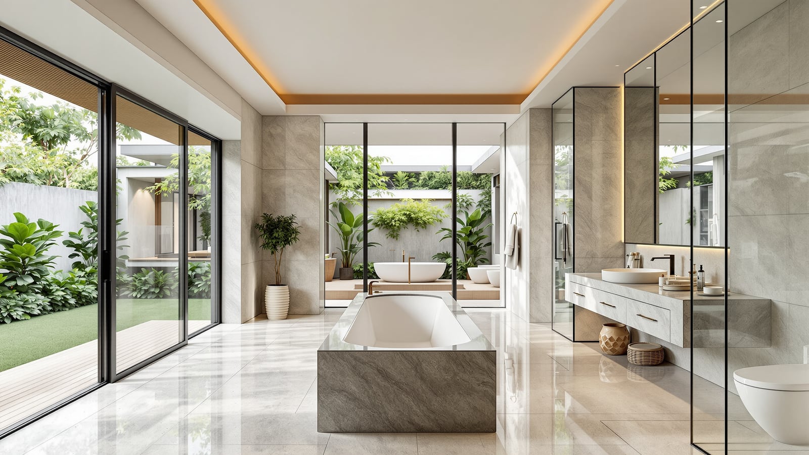 Villa Bathroom Design India: Master Suites, Natural Light & Multiple Baths