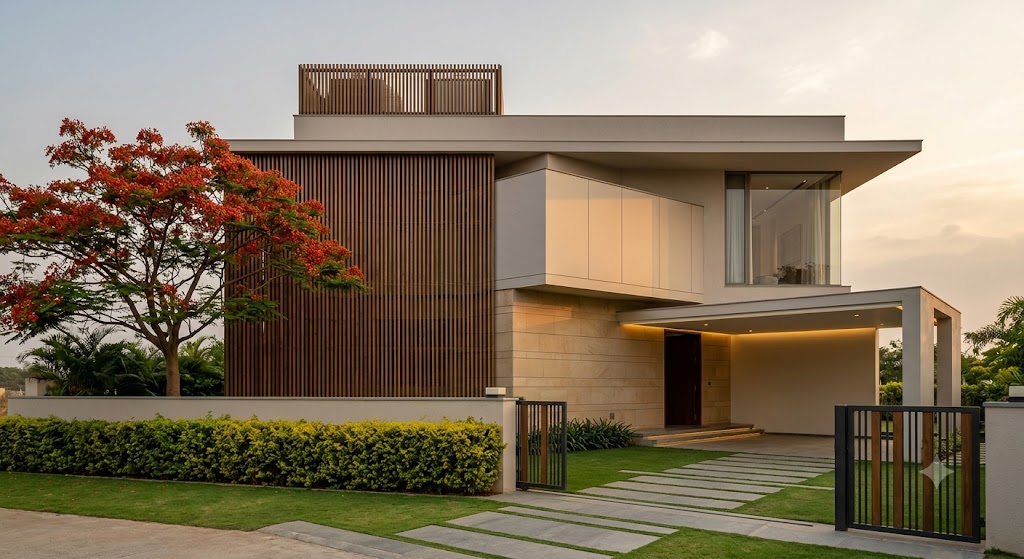 Villa Elevation Design in India — Styles, Anatomy, Materials & Bylaws