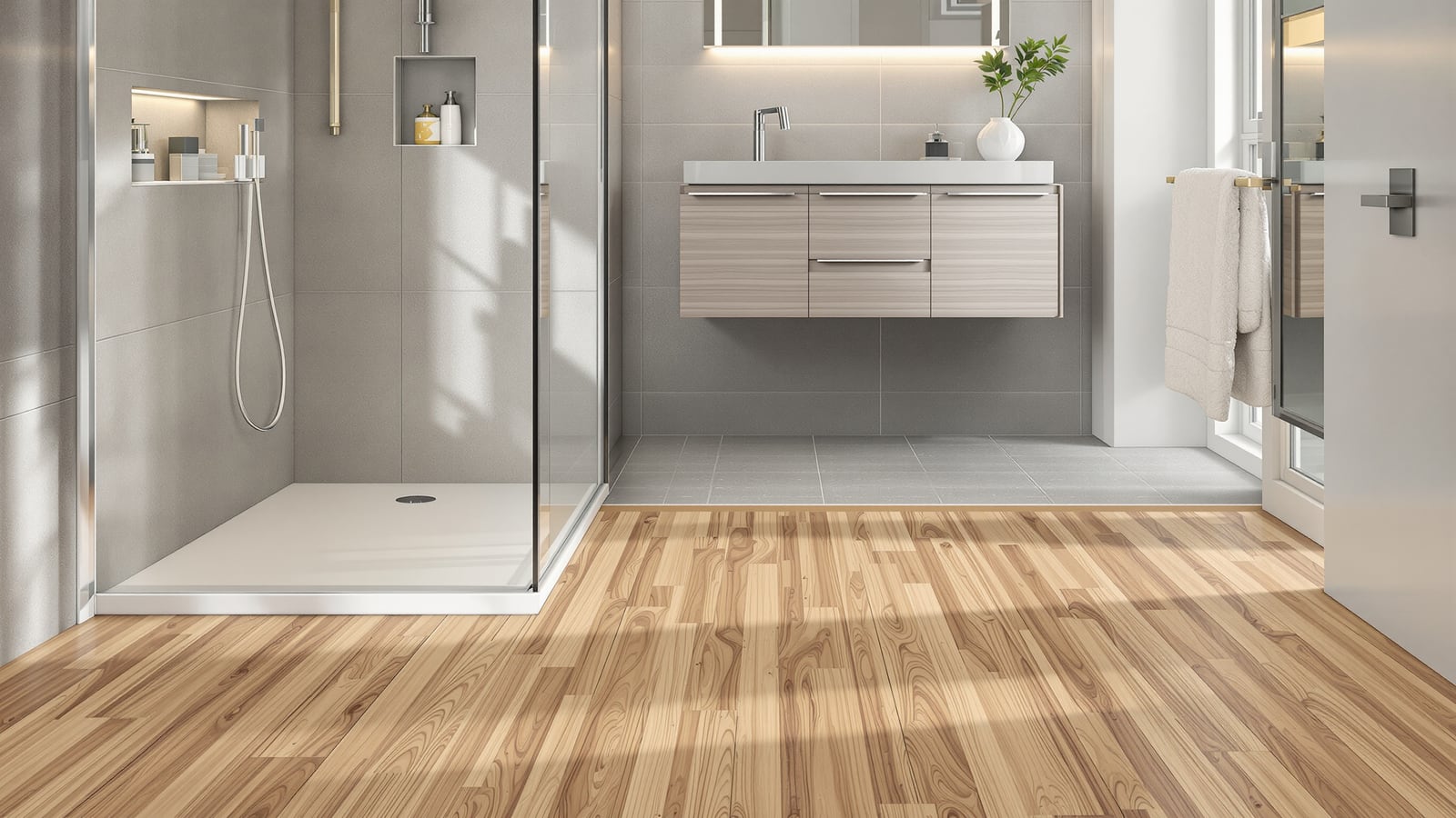 Vinyl Bathroom Flooring India: SPC, WPC & LVT — Waterproof Claims vs Reality