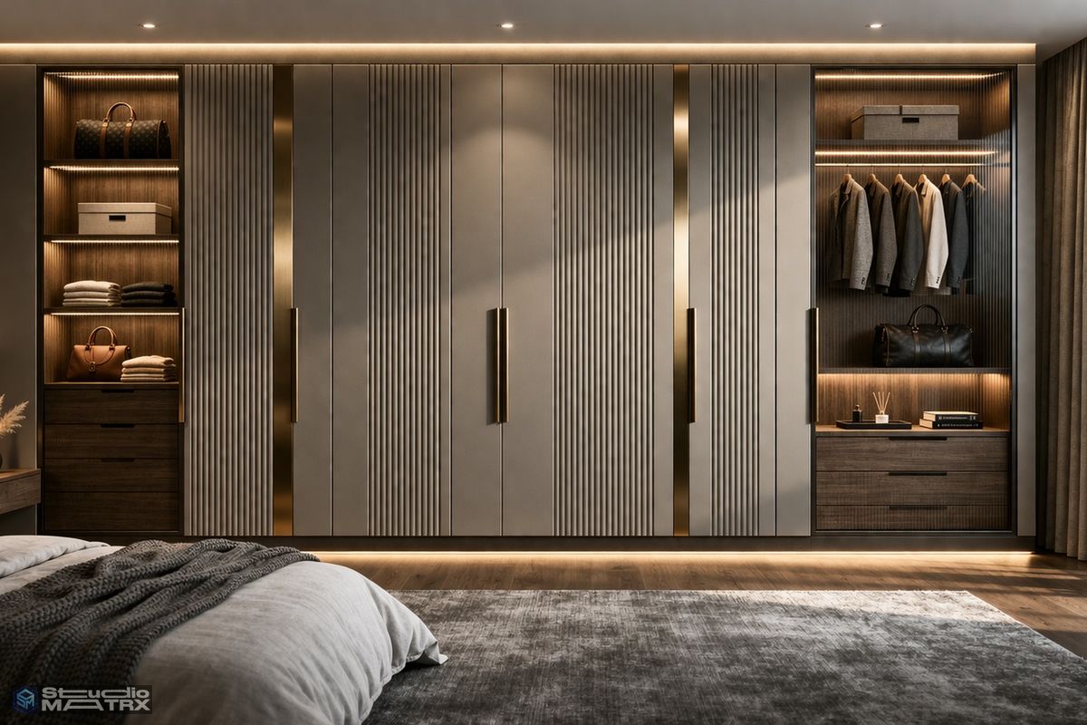 Metal & Fluted Panel Finish