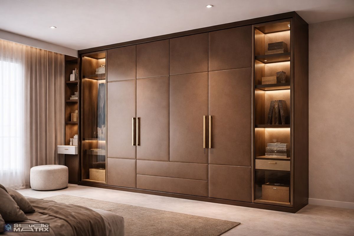Leather Finish Wardrobe