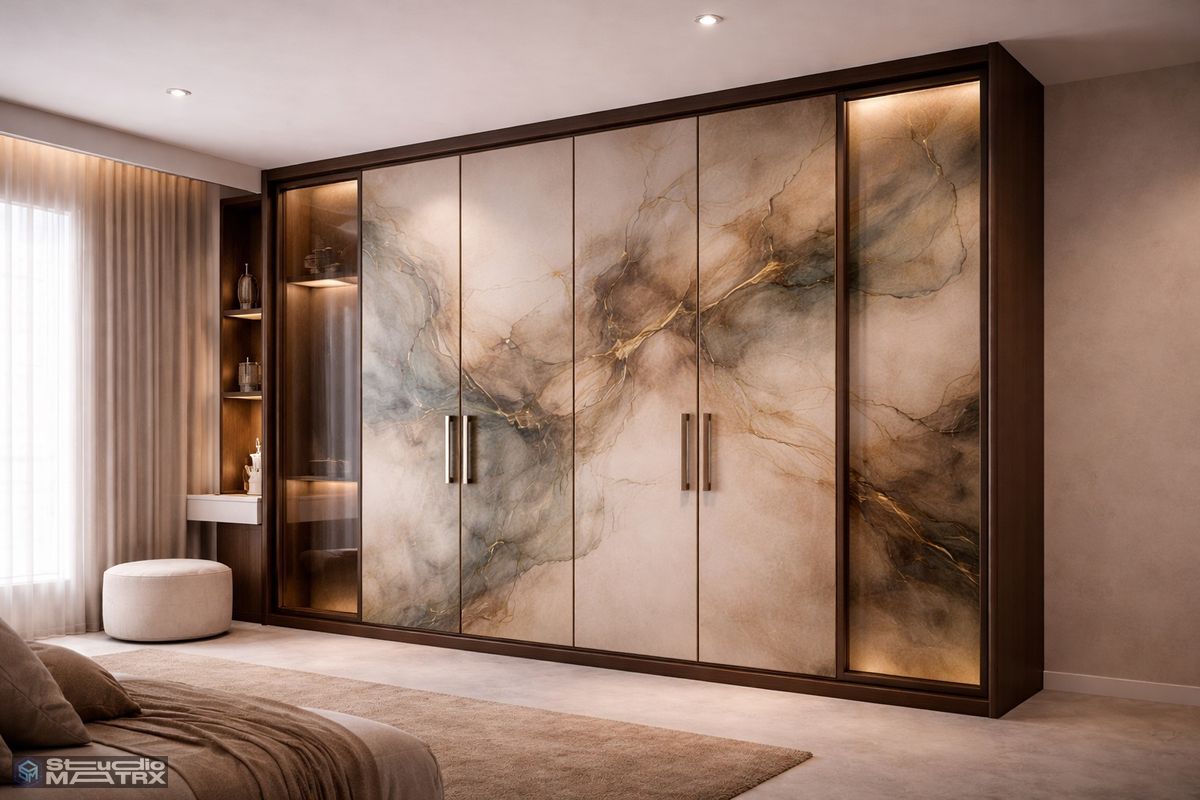 Wallpaper Finish Wardrobe