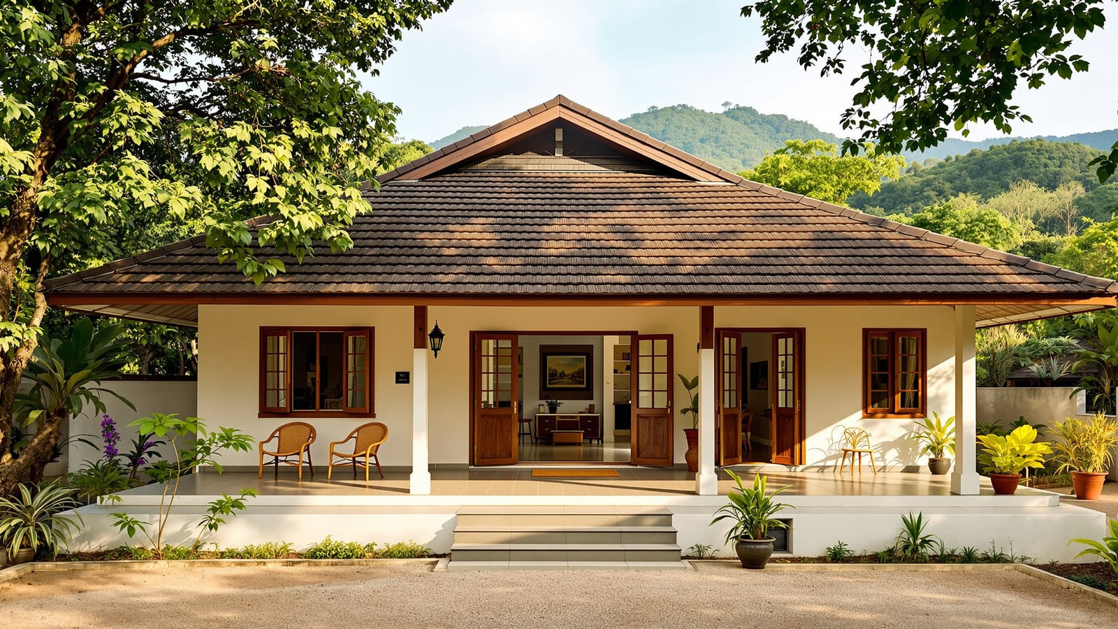Homestay House Plan — Owner Suite + 3 Guest Rooms (40 × 60 ft)