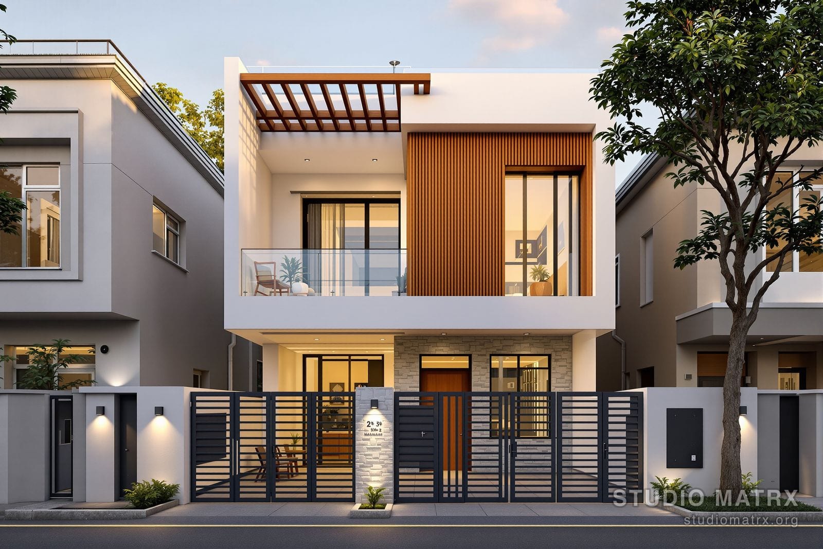 Penthouse Sky-Deck — 20 × 30 ft G+2 Home