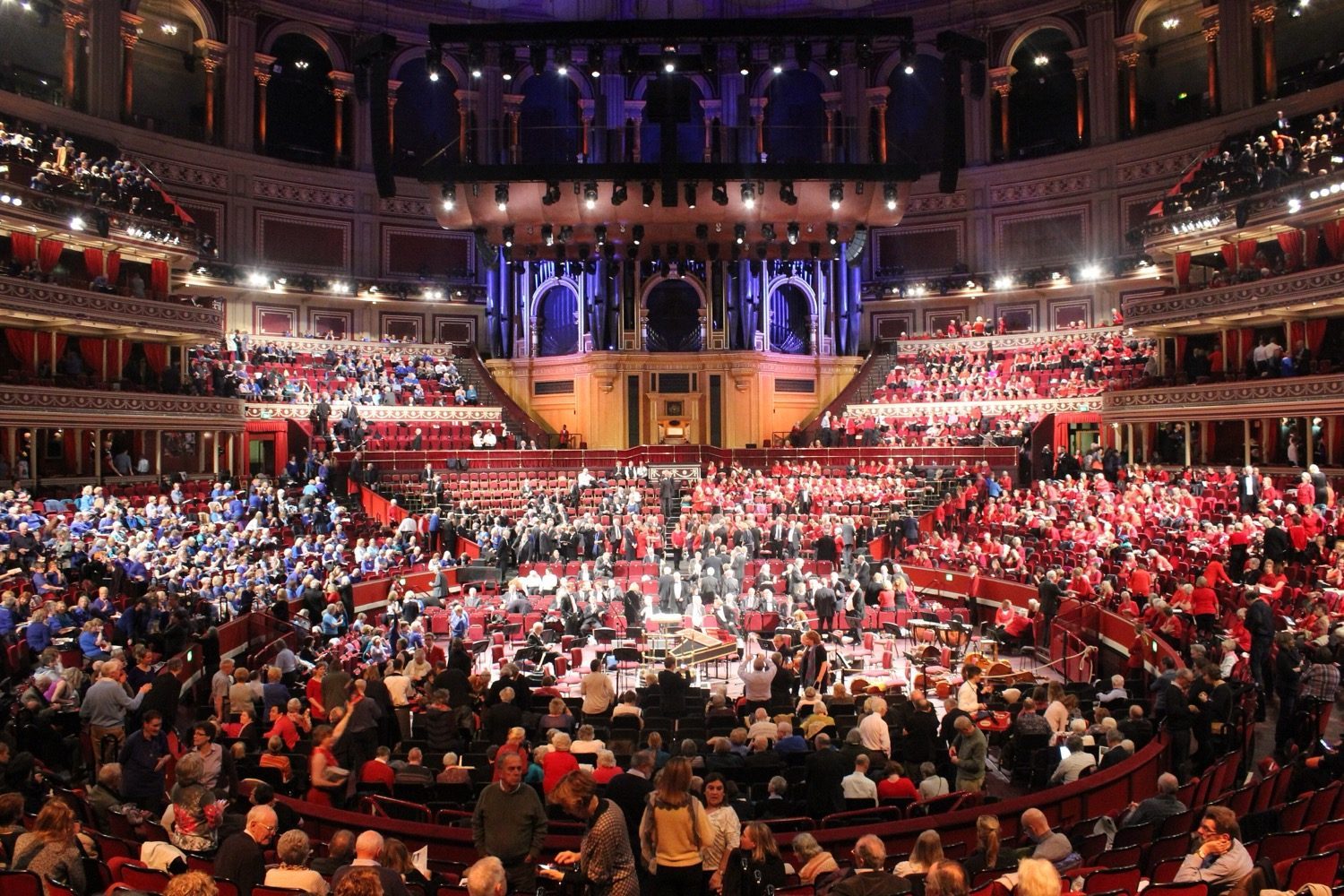 A concert-hall interior — its surfaces shaped and finished for a longer, fuller reverberation suited to music.